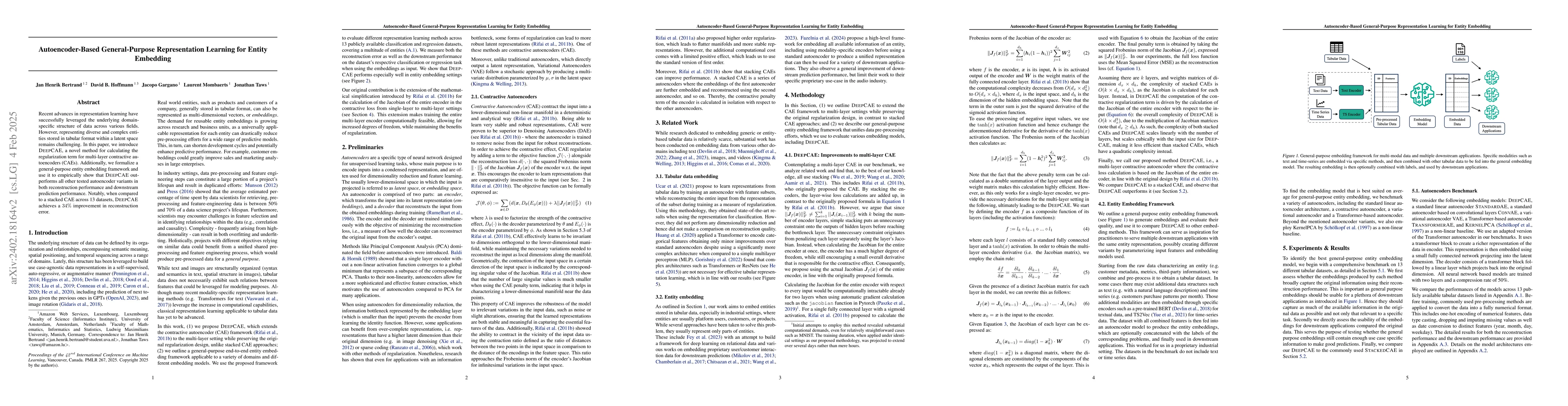 Thumbnail for Autoencoder-based General Purpose Representation Learning for Customer
  Embedding