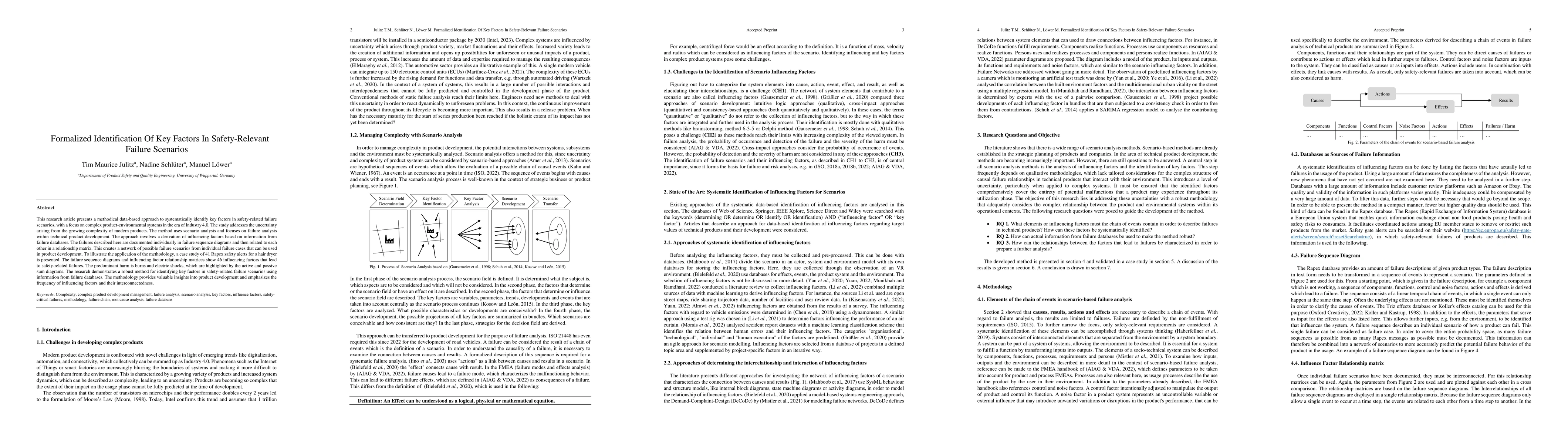 Thumbnail for Formalized Identification Of Key Factors In Safety-Relevant Failure
  Scenarios