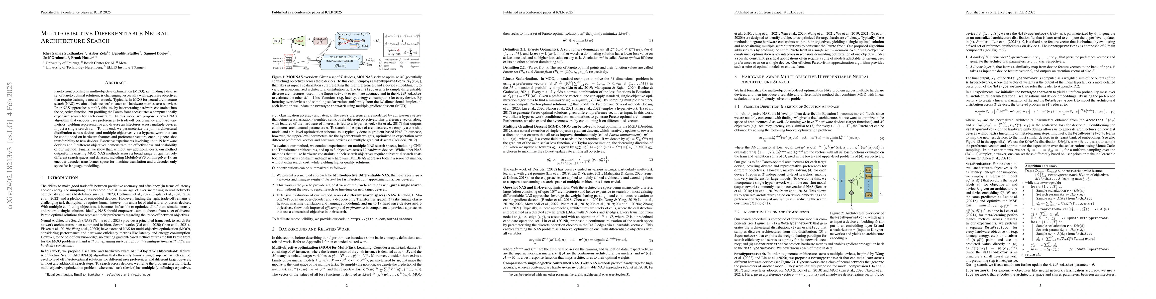 Thumbnail for Multi-objective Differentiable Neural Architecture Search