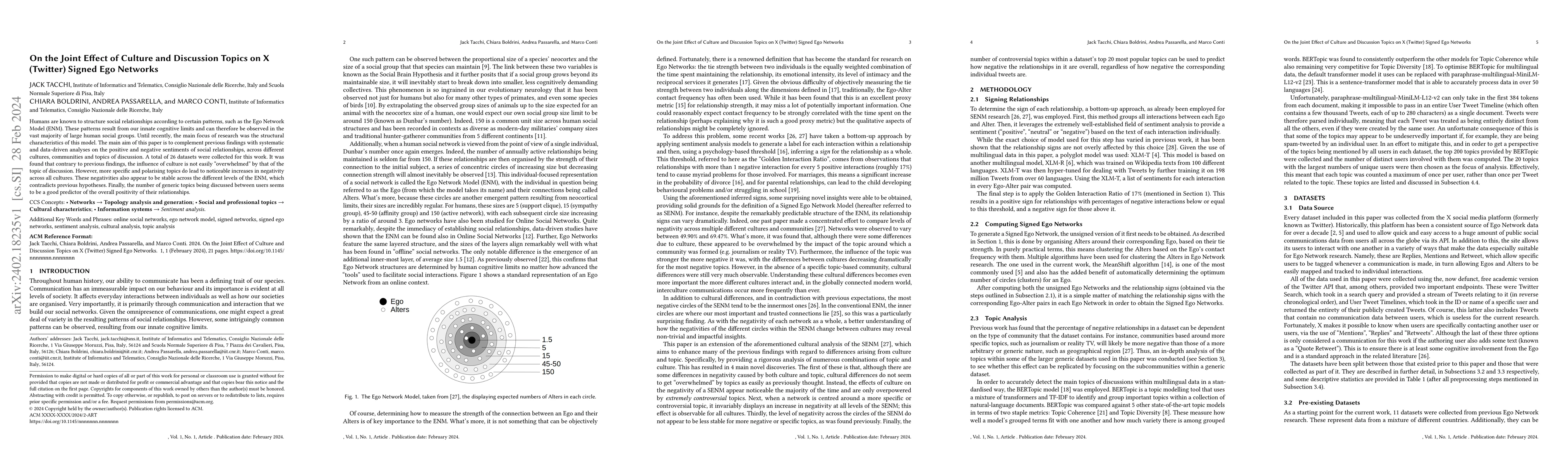 Thumbnail for On the Joint Effect of Culture and Discussion Topics on X (Twitter)
  Signed Ego Networks