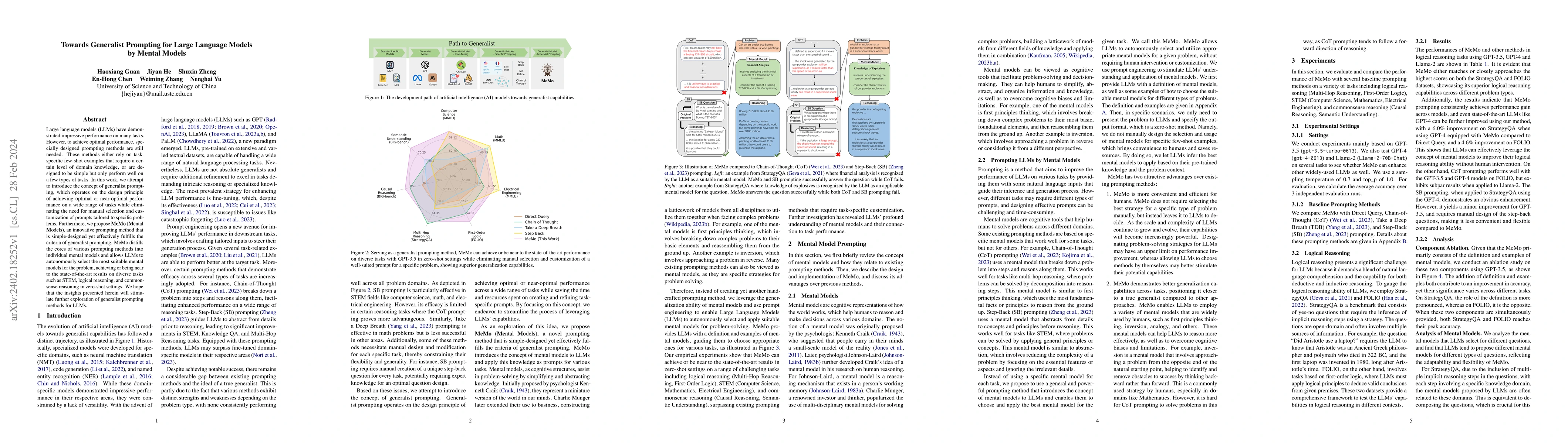 Thumbnail for Towards Generalist Prompting for Large Language Models by Mental Models