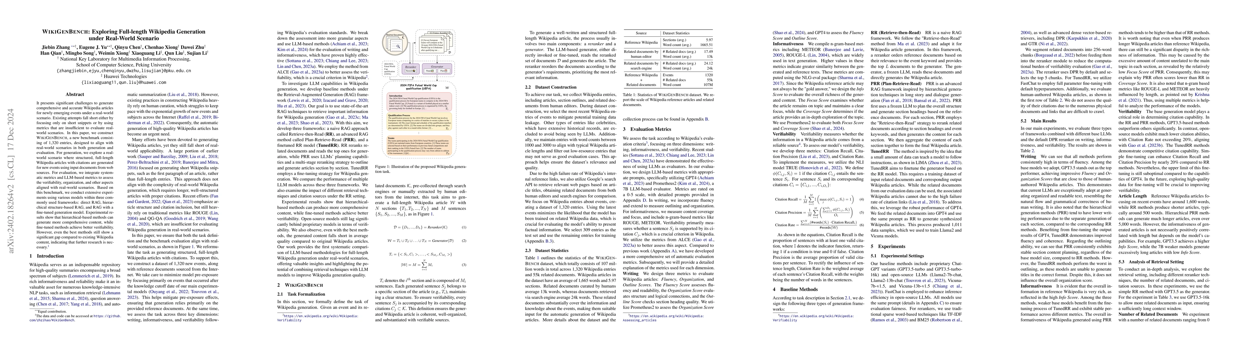 Thumbnail for Retrieval-based Full-length Wikipedia Generation for Emergent Events