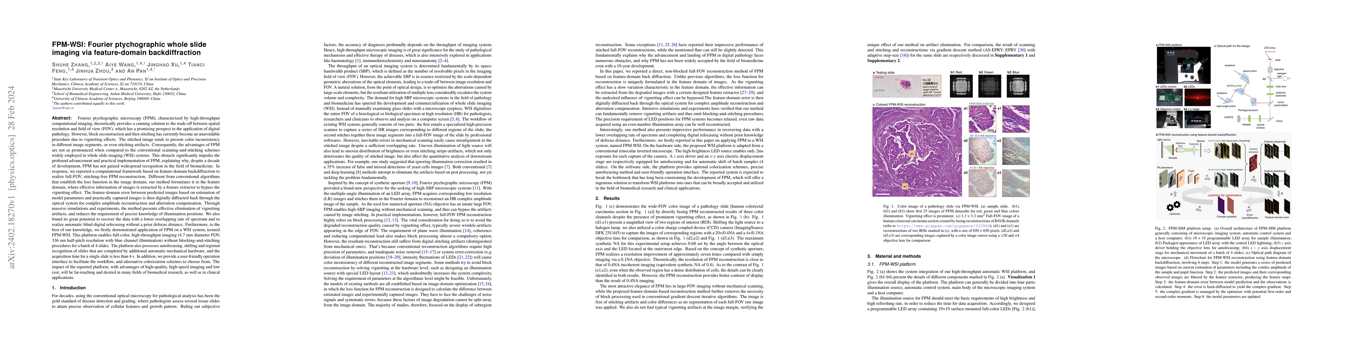 Thumbnail for FPM-WSI: Fourier ptychographic whole slide imaging via feature-domain
  backdiffraction