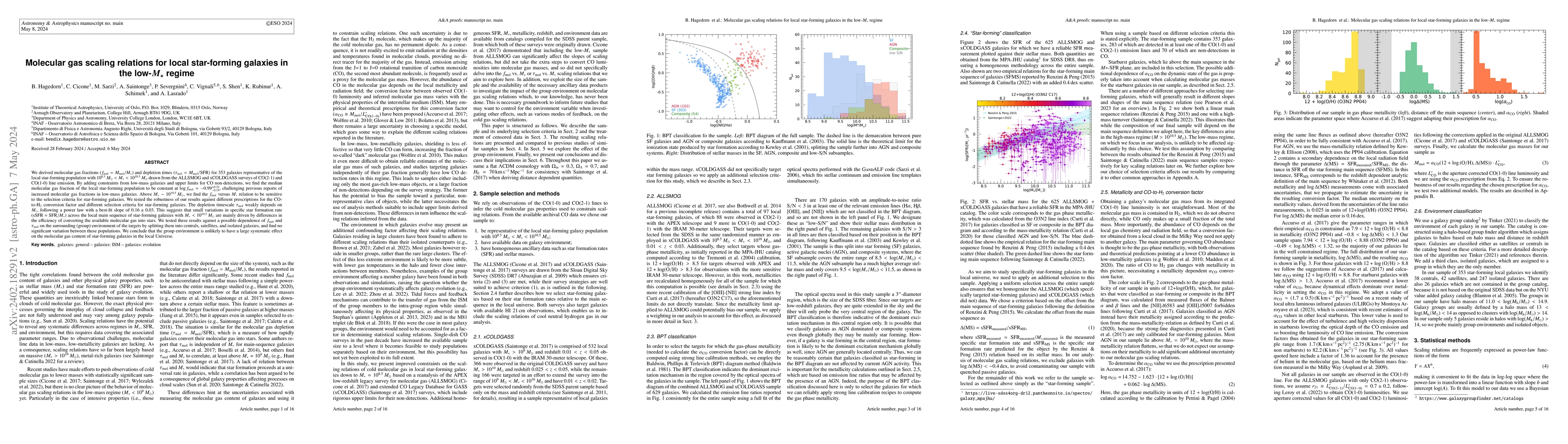 Thumbnail for Molecular gas scaling relations for local star-forming galaxies in the
  low-$M_*$ regime