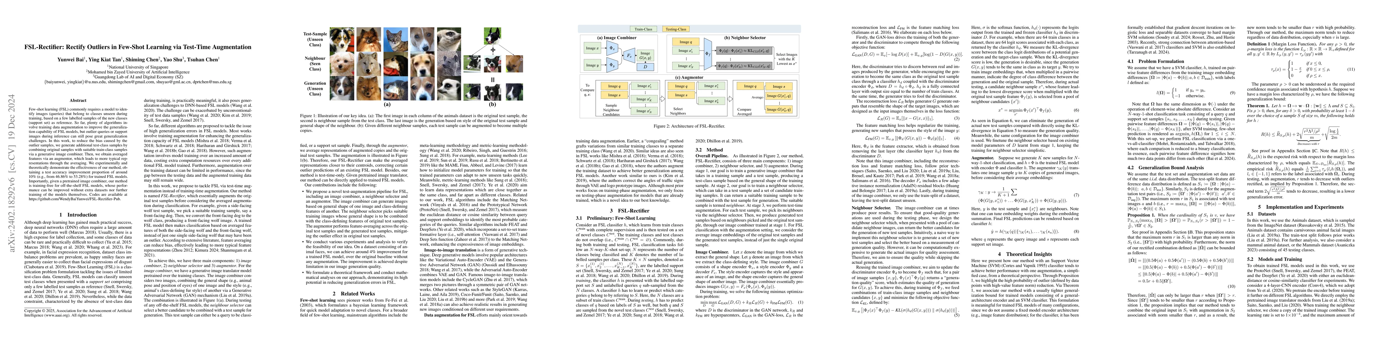 Thumbnail for FSL-Rectifier: Rectify Outliers in Few-Shot Learning via Test-Time
  Augmentation