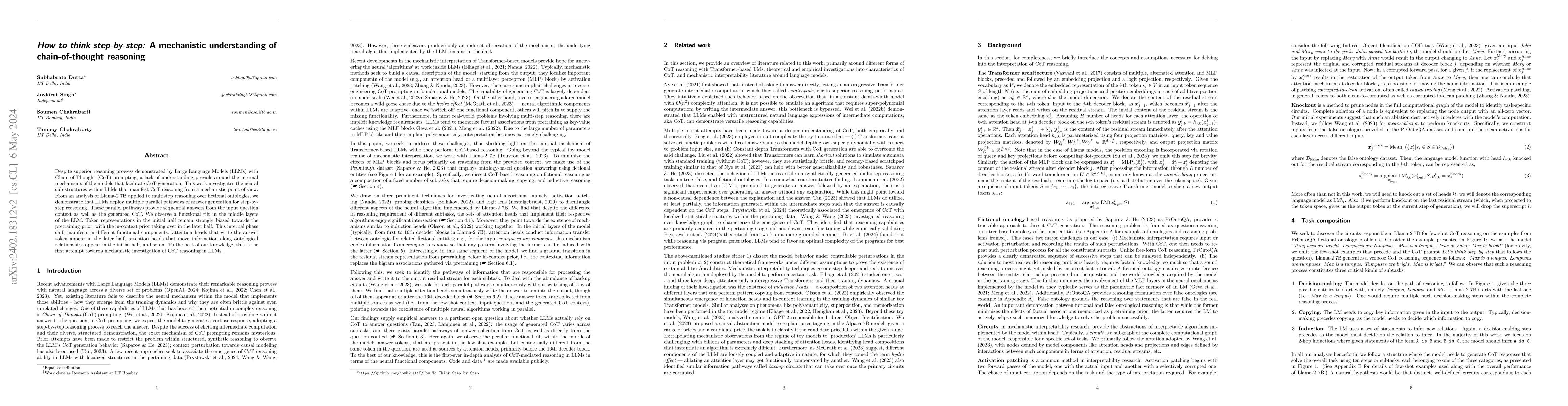 Thumbnail for How to think step-by-step: A mechanistic understanding of
  chain-of-thought reasoning