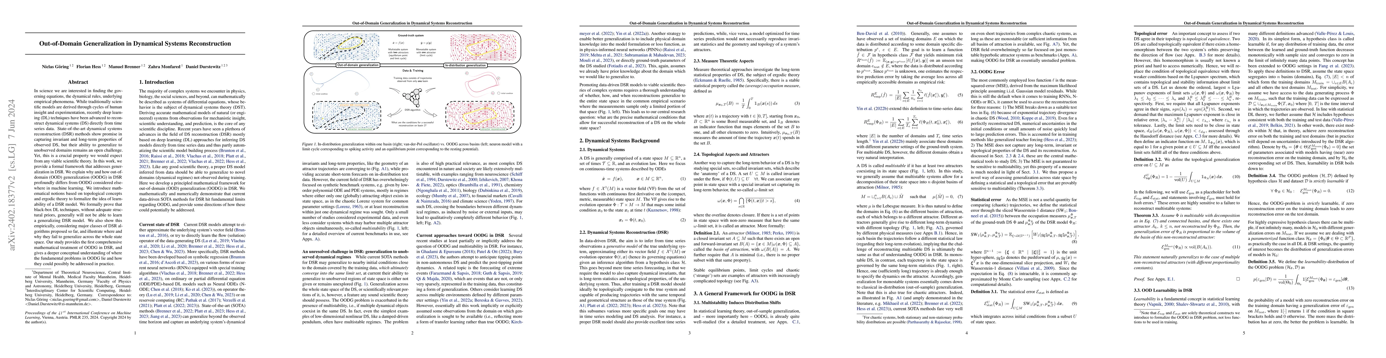 Thumbnail for Out-of-Domain Generalization in Dynamical Systems Reconstruction