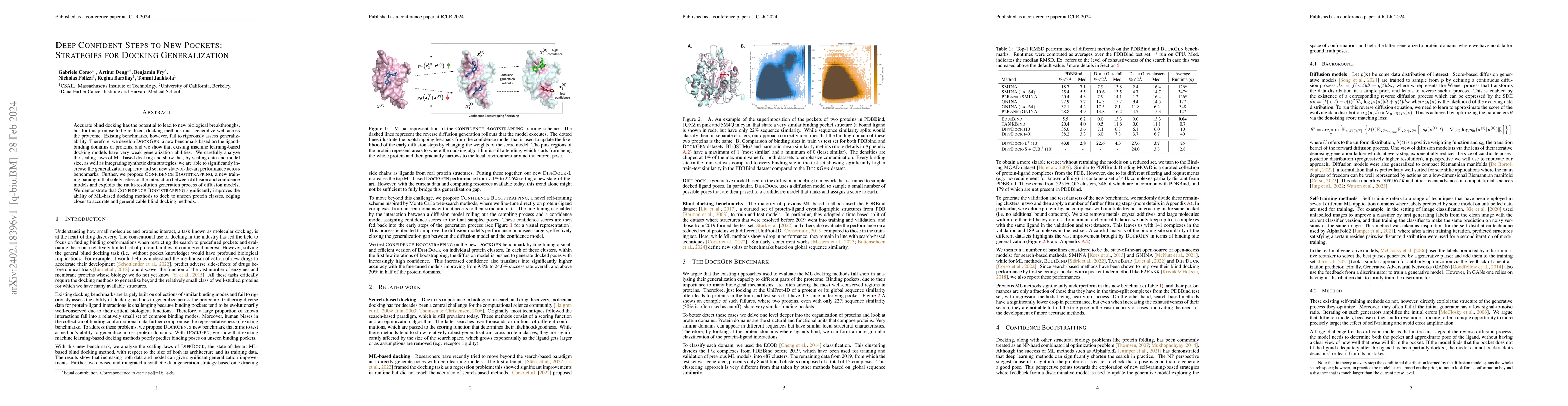 Thumbnail for Deep Confident Steps to New Pockets: Strategies for Docking
  Generalization