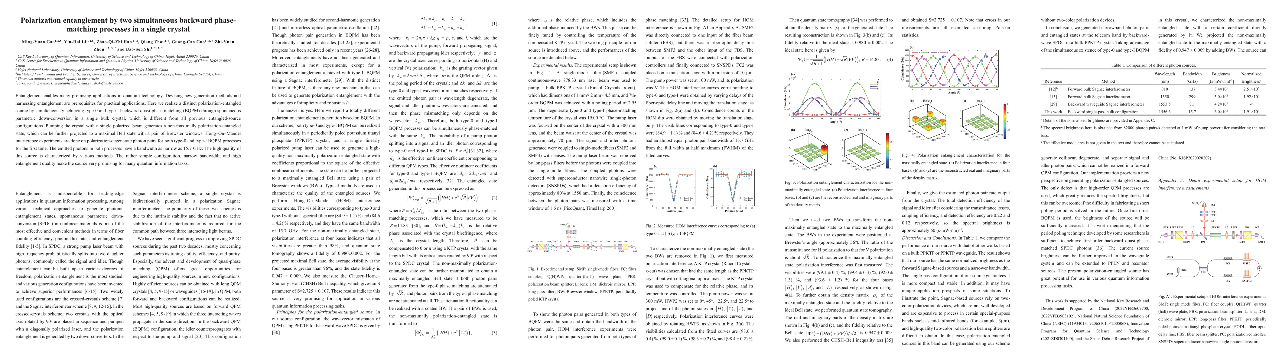 Thumbnail for Polarization entanglement by two simultaneous backward phase-matching
  processes in a single crystal