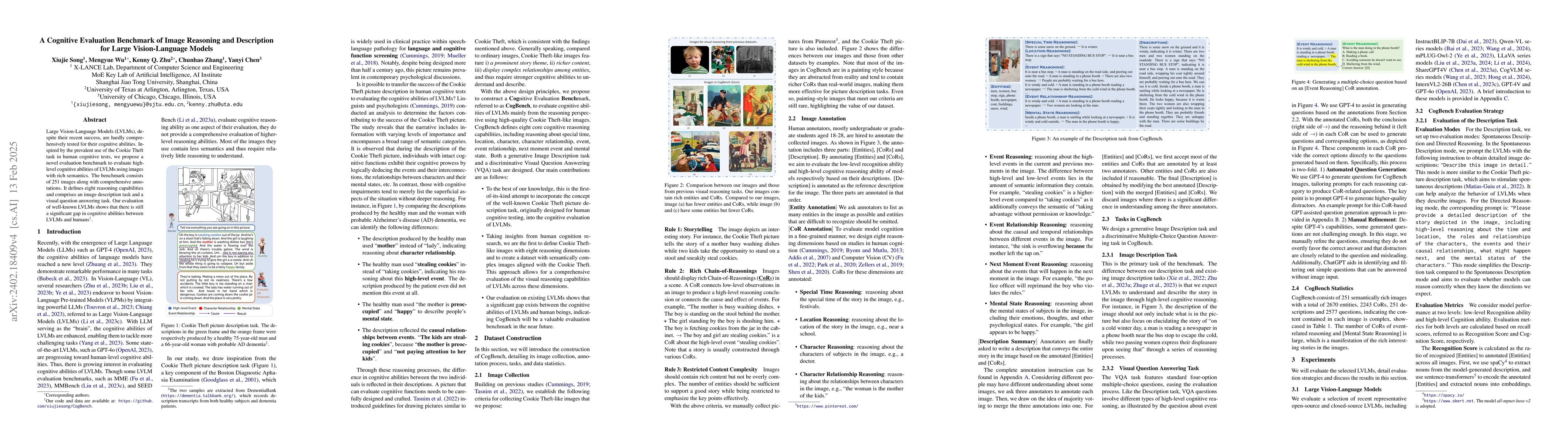 Thumbnail for A Cognitive Evaluation Benchmark of Image Reasoning and Description for
  Large Vision-Language Models
