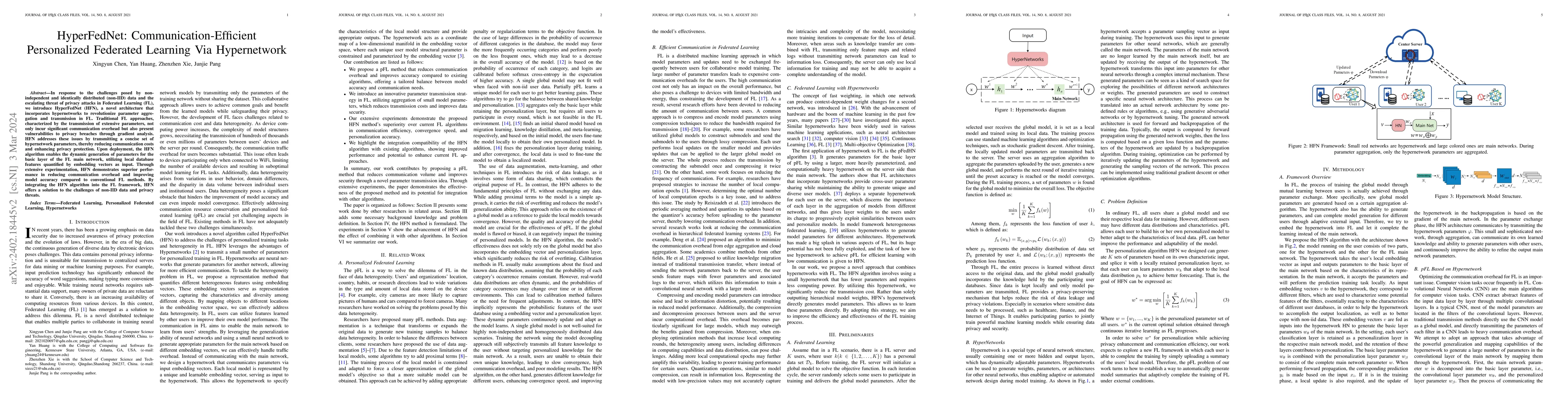 Thumbnail for HyperFedNet: Communication-Efficient Personalized Federated Learning Via
  Hypernetwork