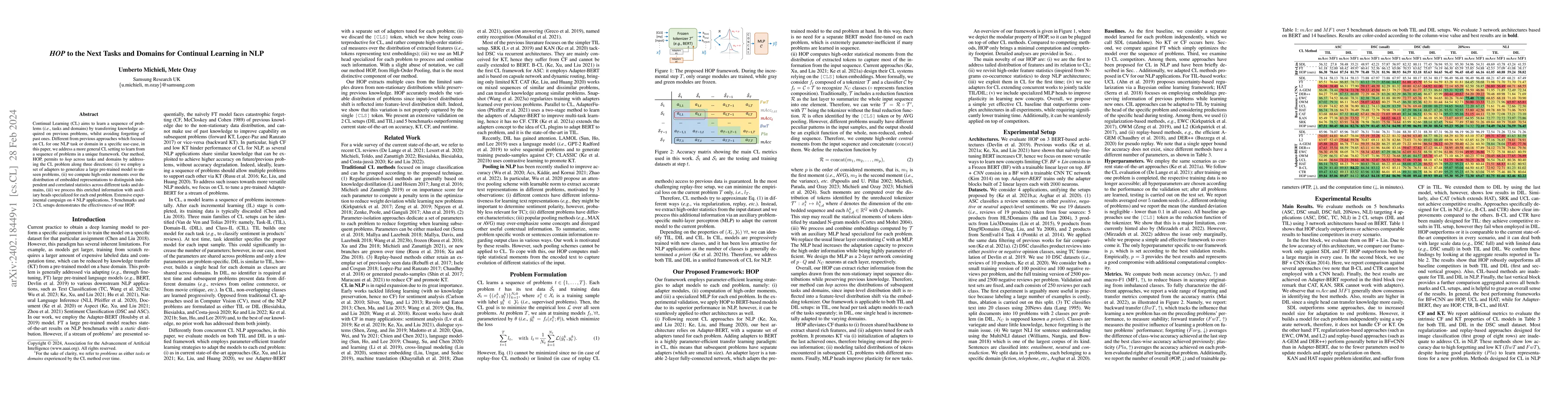 Thumbnail for HOP to the Next Tasks and Domains for Continual Learning in NLP