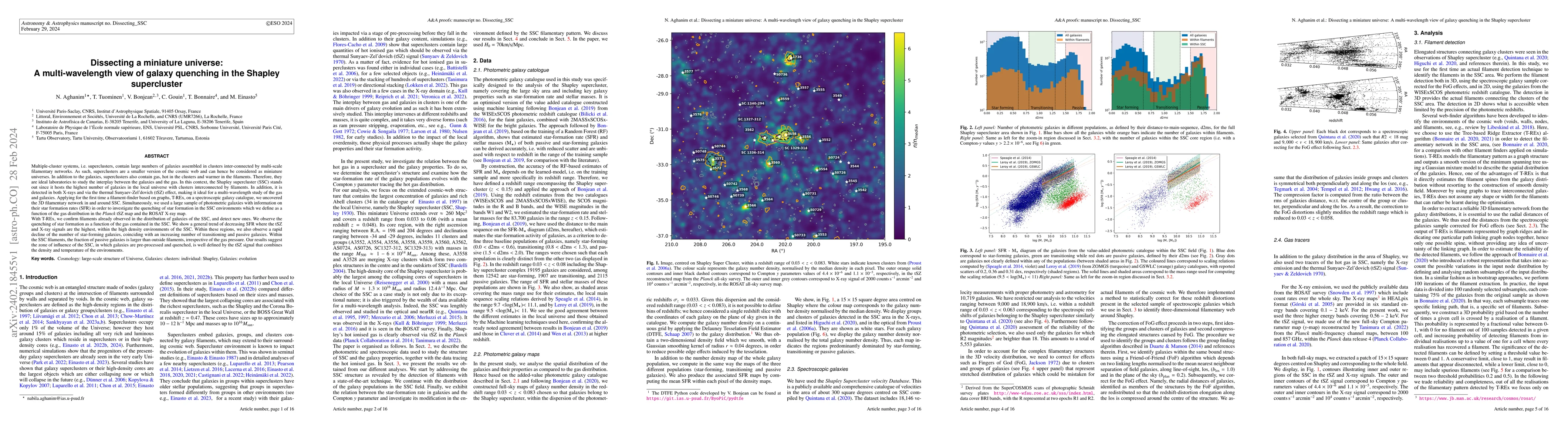 Thumbnail for Dissecting a miniature universe: A multi-wavelength view of galaxy
  quenching in the Shapley supercluster