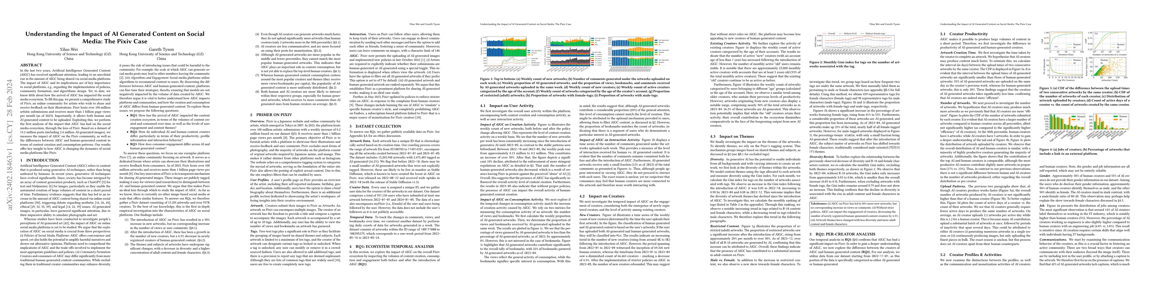 Thumbnail for Understanding the Impact of AI Generated Content on Social Media: The
  Pixiv Case