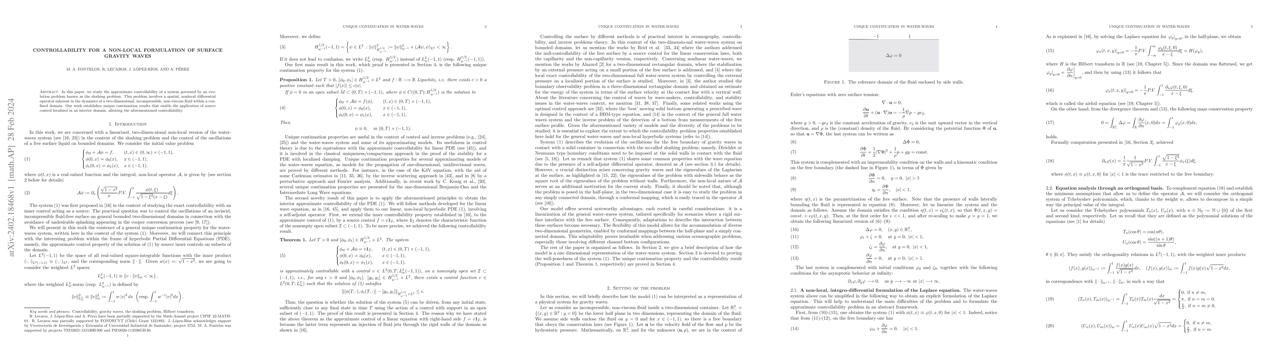 Thumbnail for Controllability for a non-local formulation of surface gravity waves