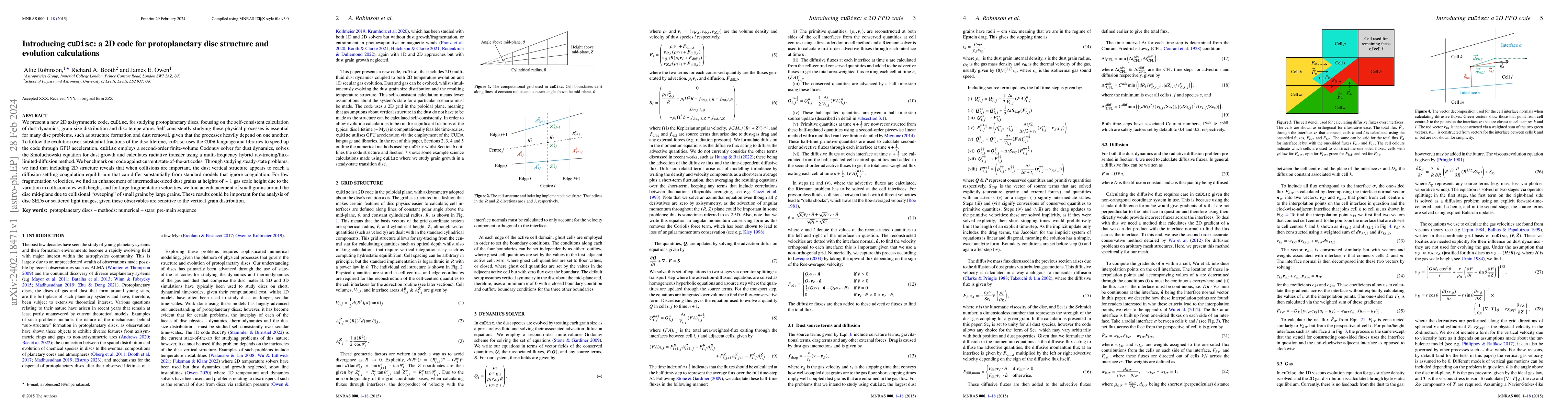 Thumbnail for Introducing cuDisc: a 2D code for protoplanetary disc structure and
  evolution calculations