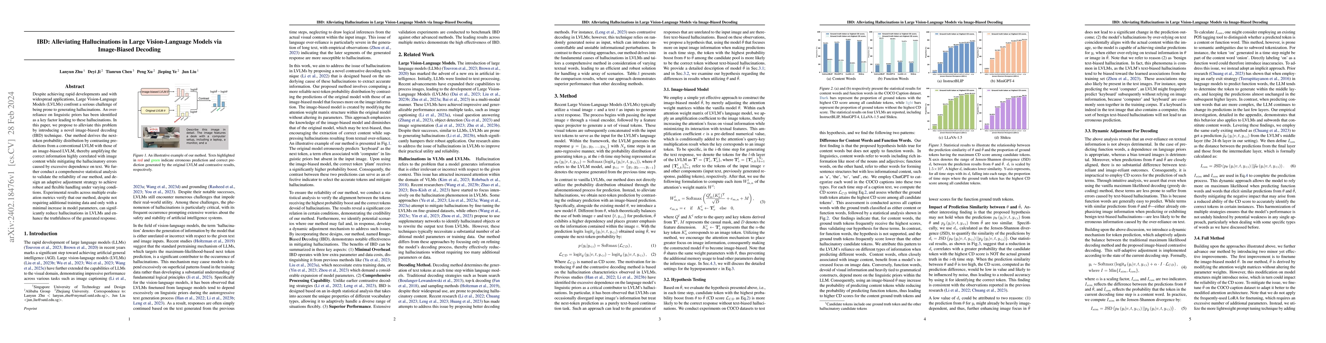 Thumbnail for IBD: Alleviating Hallucinations in Large Vision-Language Models via
  Image-Biased Decoding