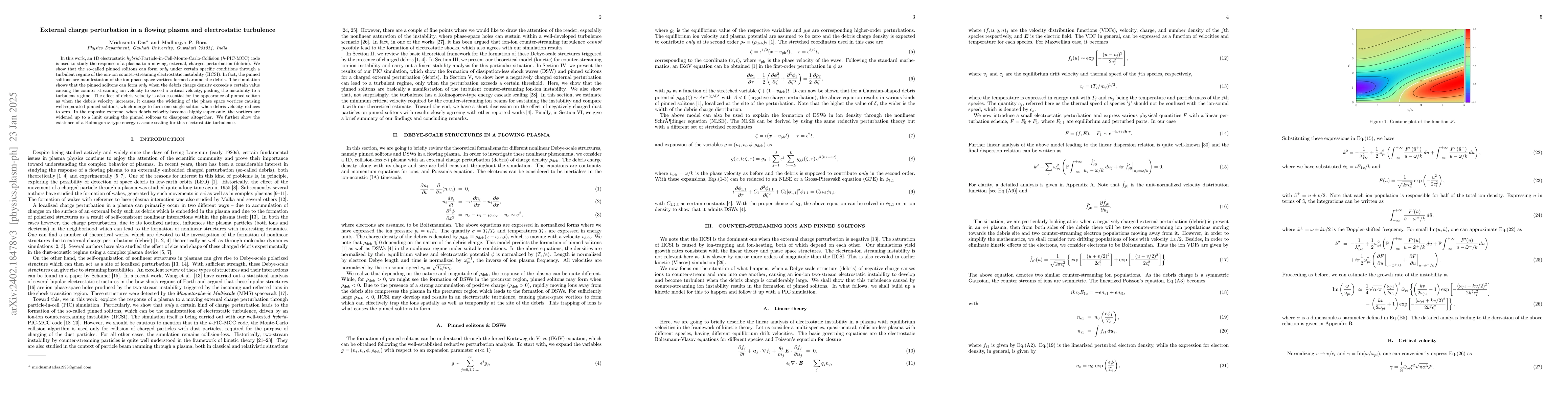 Thumbnail for External charge perturbation and electrostatic turbulence