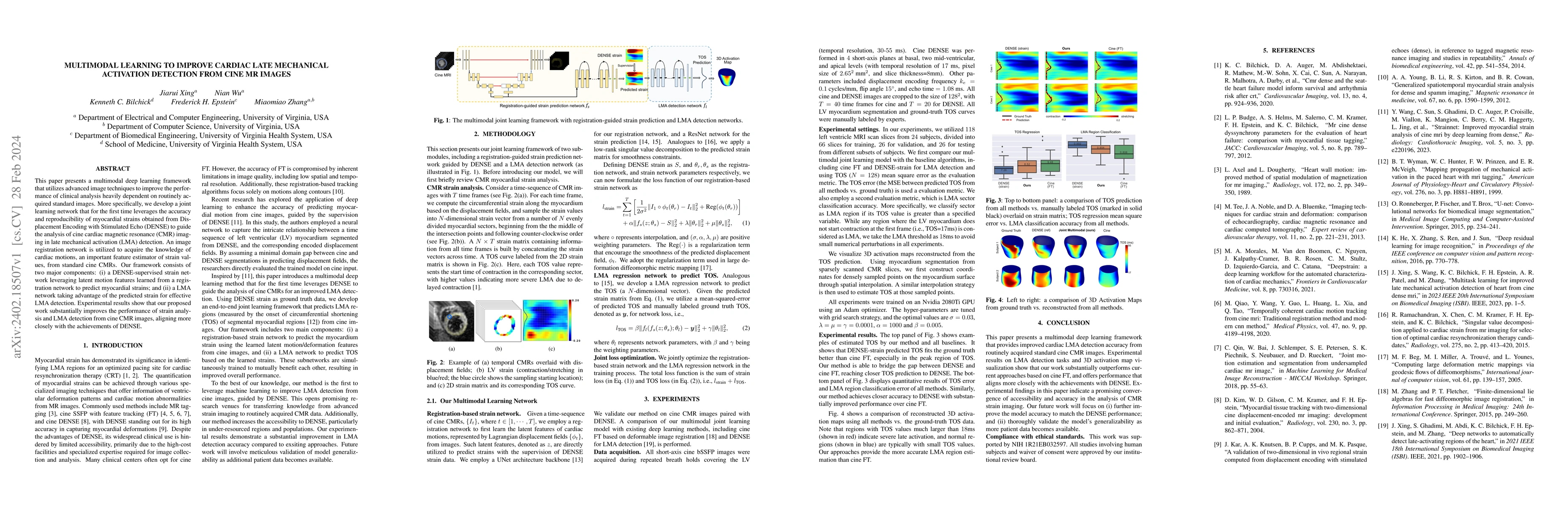 Thumbnail for Multimodal Learning To Improve Cardiac Late Mechanical Activation
  Detection From Cine MR Images