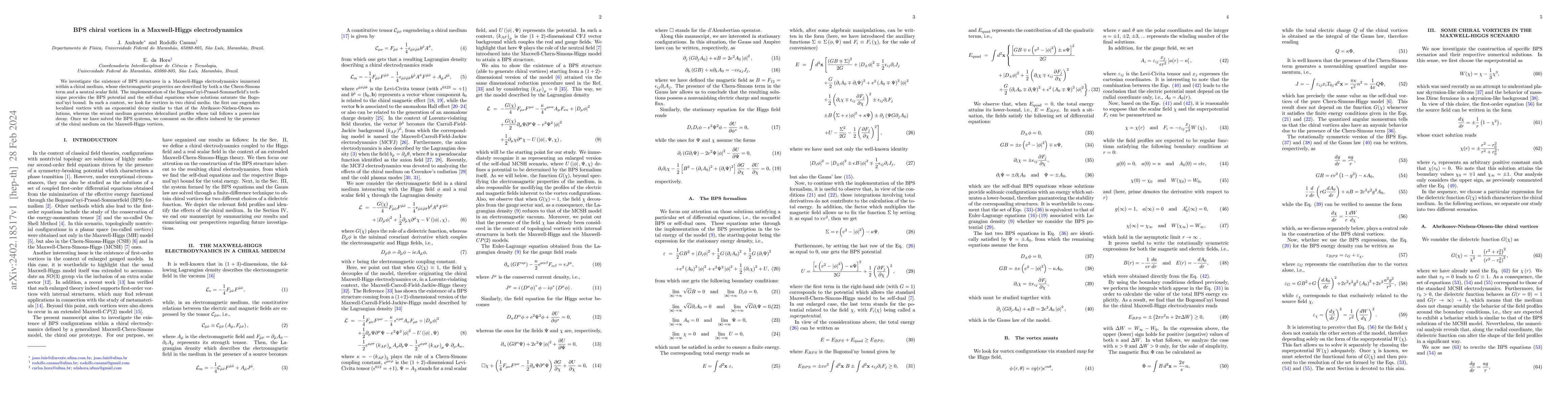 Thumbnail for BPS chiral vortices in a Maxwell-Higgs electrodynamics