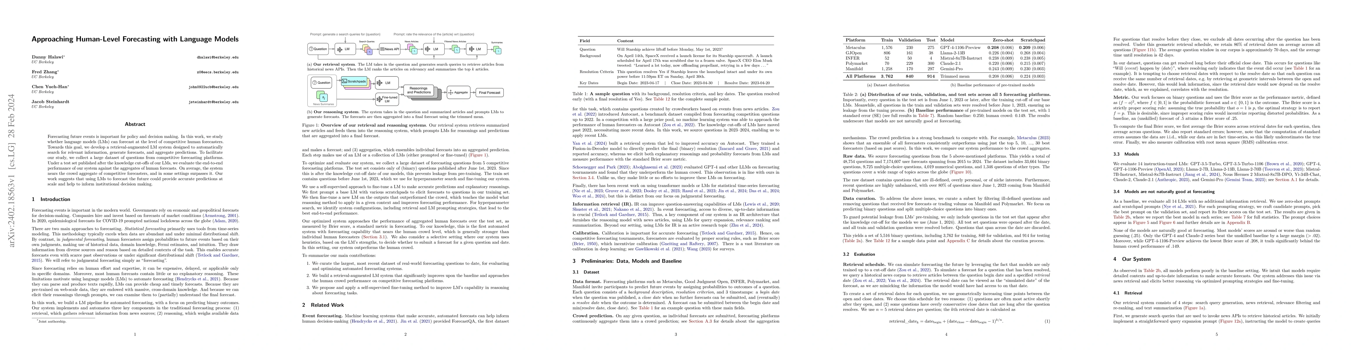 Thumbnail for Approaching Human-Level Forecasting with Language Models