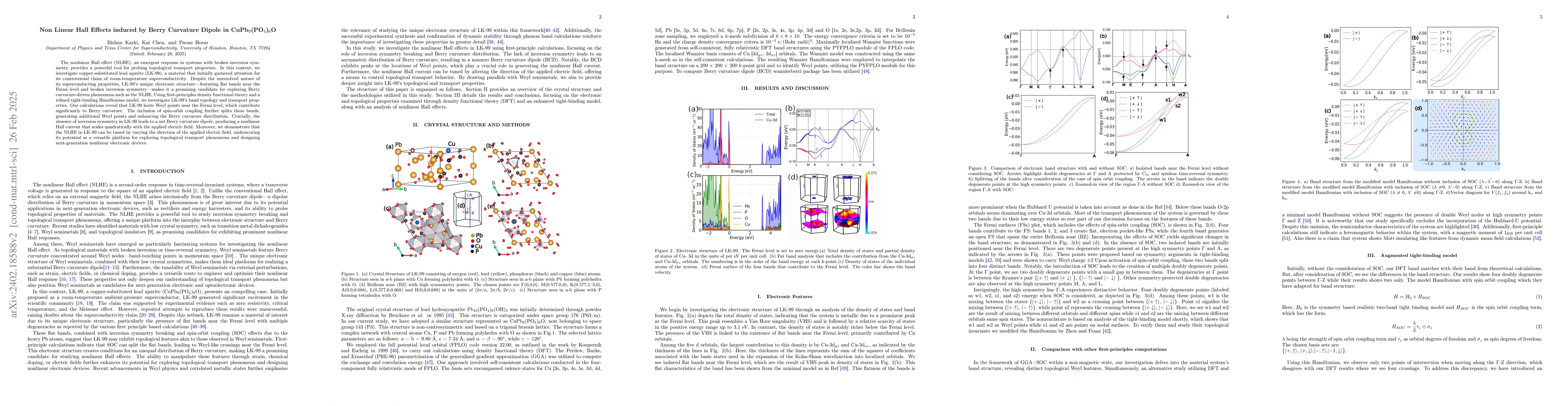 Thumbnail for Emergence of Weyl Points due to Spin Orbit Coupling in LK-99