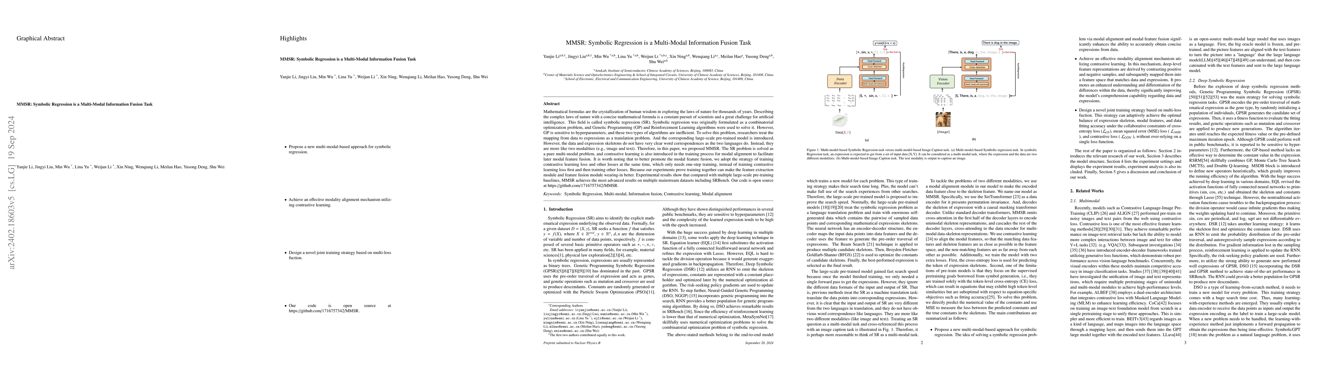 Thumbnail for MMSR: Symbolic Regression is a Multimodal Task