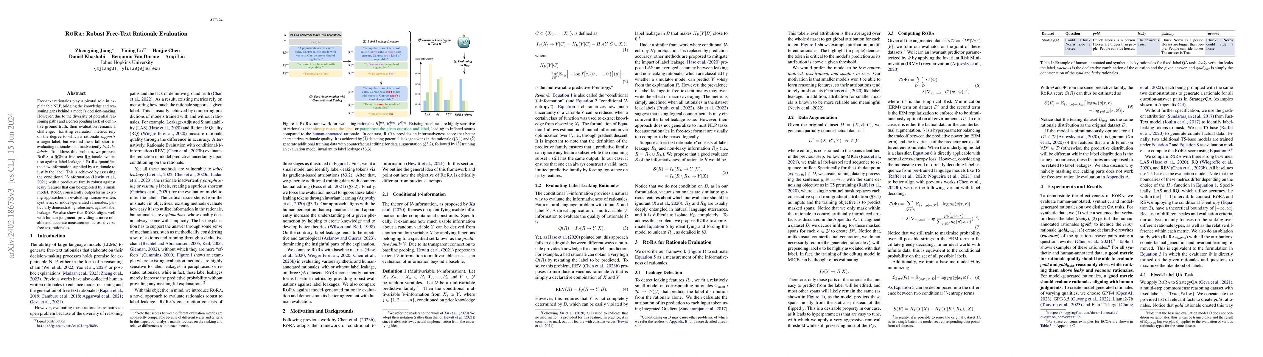 Thumbnail for RORA: Robust Free-Text Rationale Evaluation