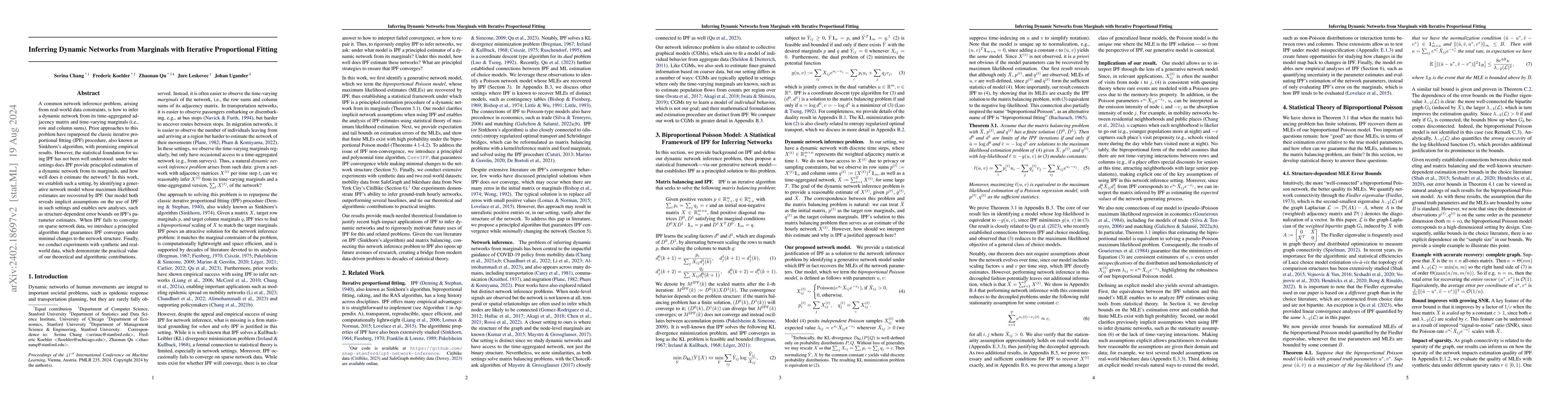Thumbnail for Inferring Dynamic Networks from Marginals with Iterative Proportional
  Fitting