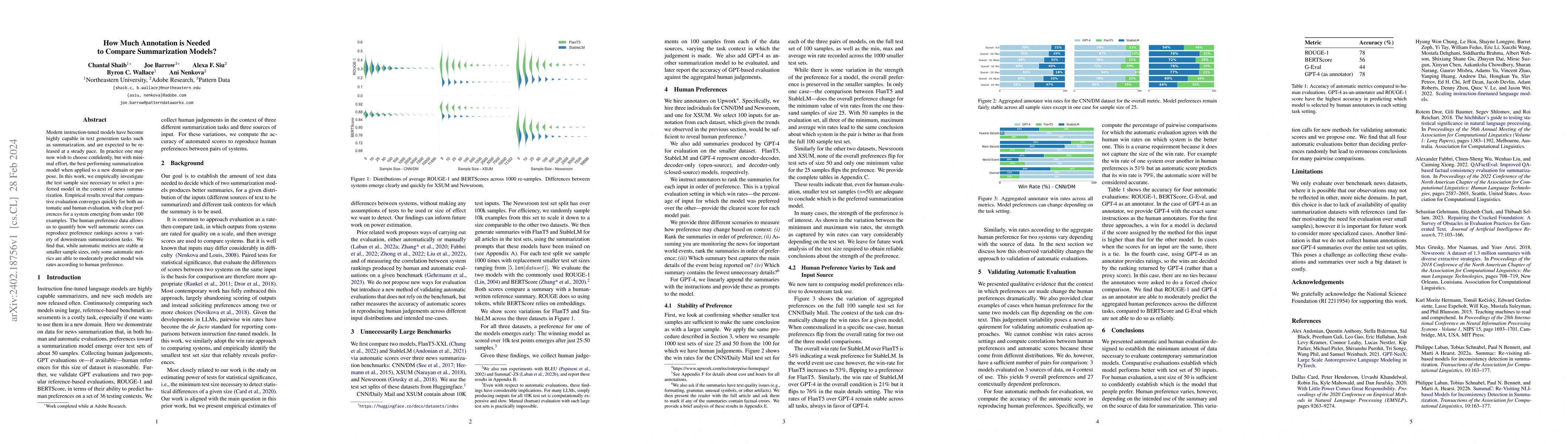 Thumbnail for How Much Annotation is Needed to Compare Summarization Models?