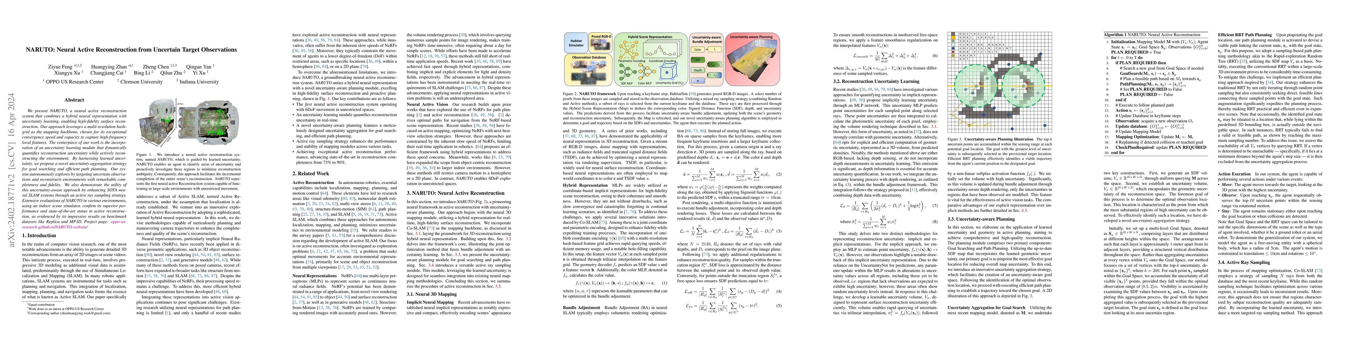 Thumbnail for NARUTO: Neural Active Reconstruction from Uncertain Target Observations