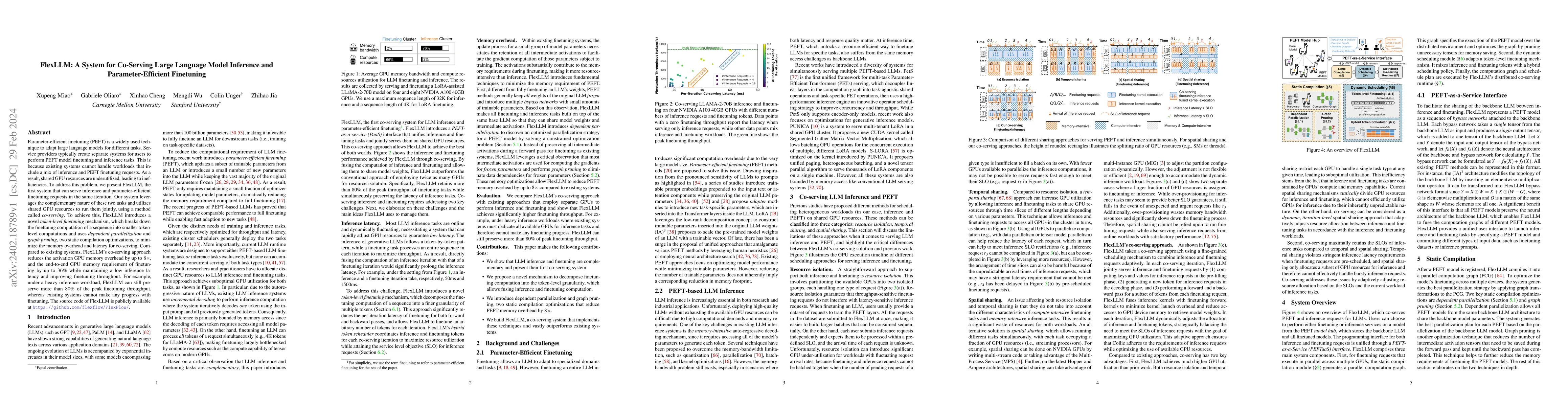Thumbnail for FlexLLM: A System for Co-Serving Large Language Model Inference and
  Parameter-Efficient Finetuning