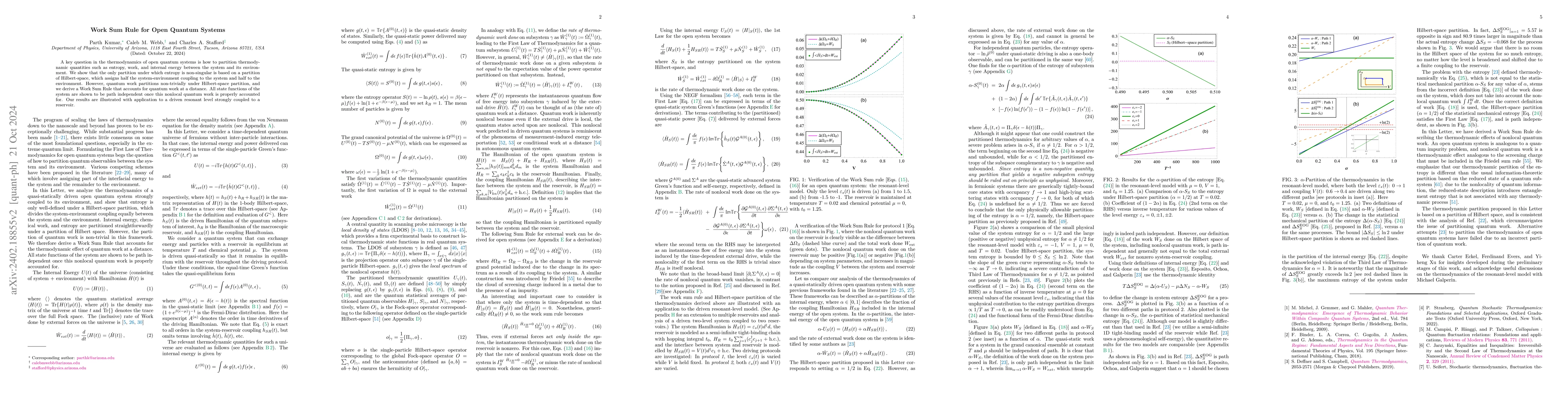 Thumbnail for Work Sum Rule for Open Quantum Systems