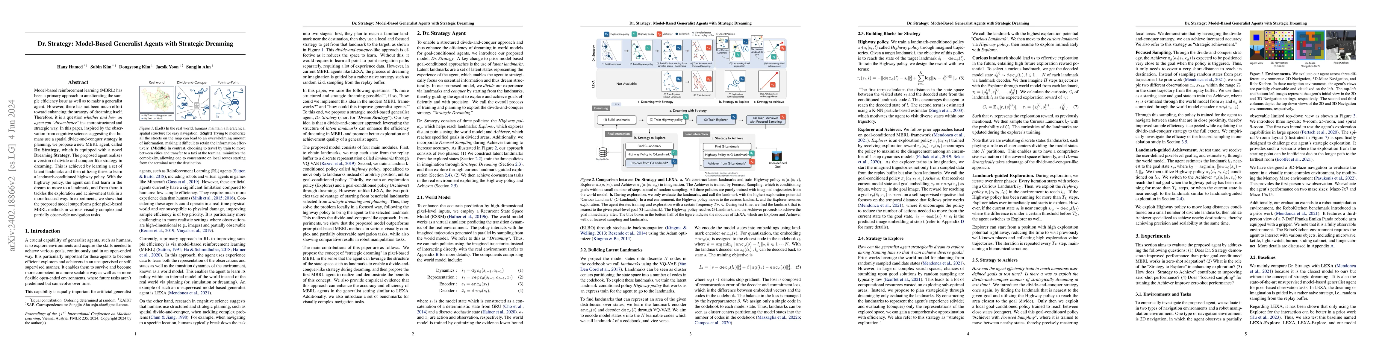 Thumbnail for Dr. Strategy: Model-Based Generalist Agents with Strategic Dreaming