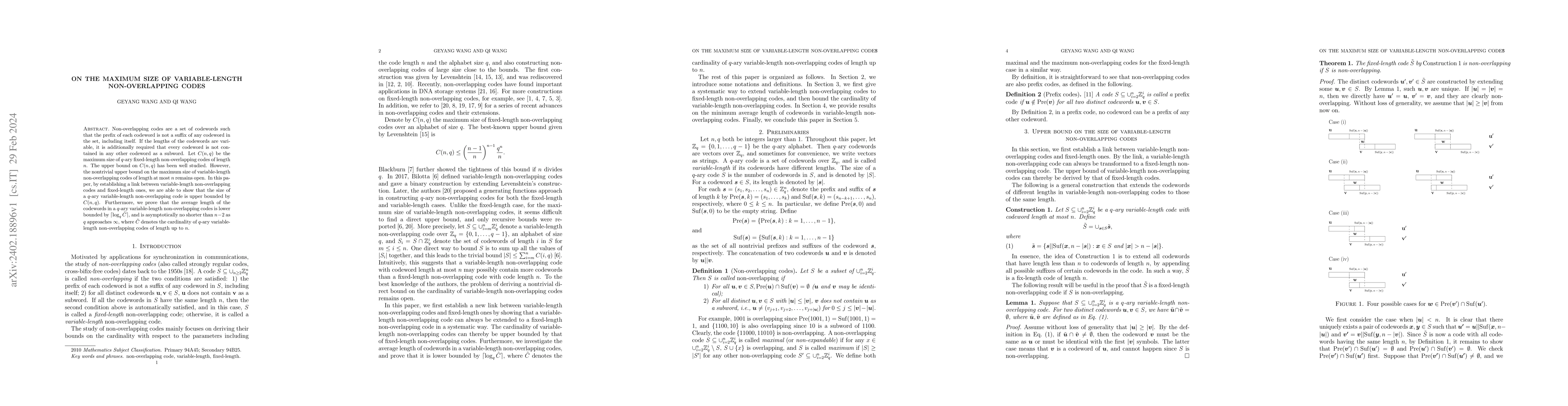 Thumbnail for On the maximum size of variable-length non-overlapping codes