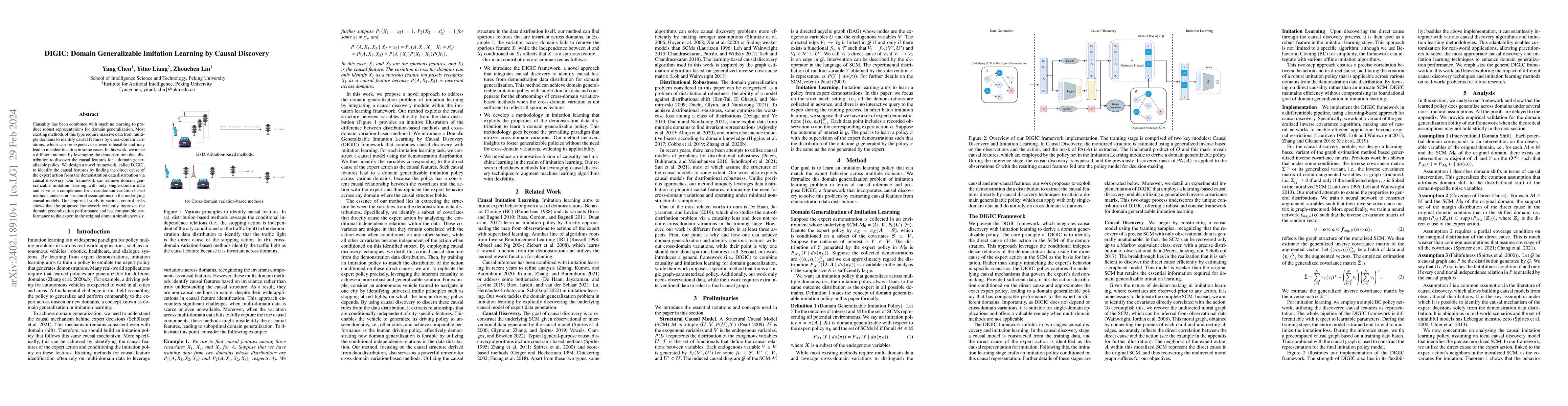 Thumbnail for DIGIC: Domain Generalizable Imitation Learning by Causal Discovery