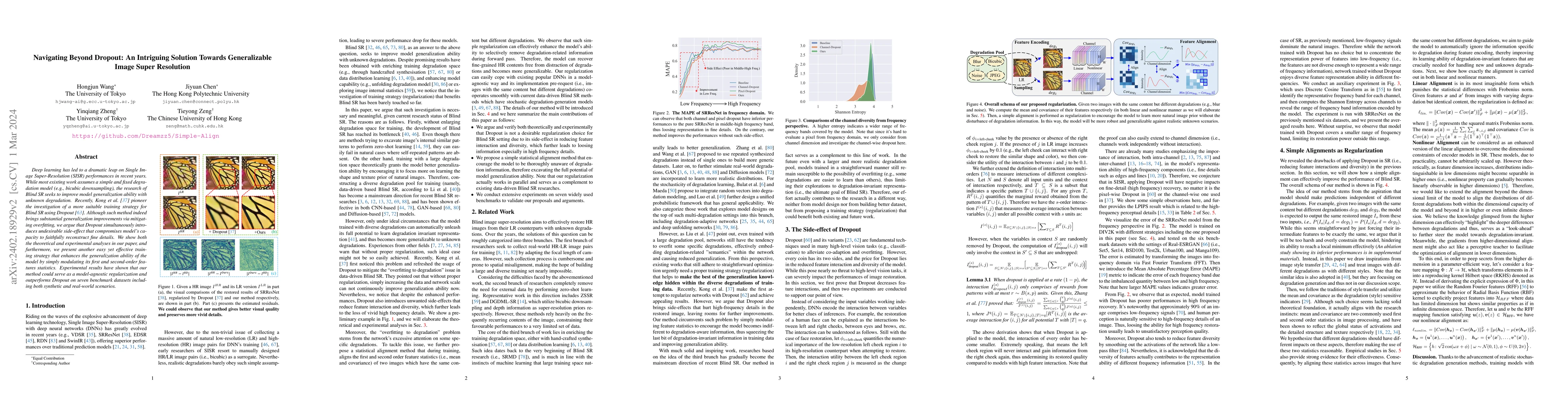 Thumbnail for Navigating Beyond Dropout: An Intriguing Solution Towards Generalizable
  Image Super Resolution