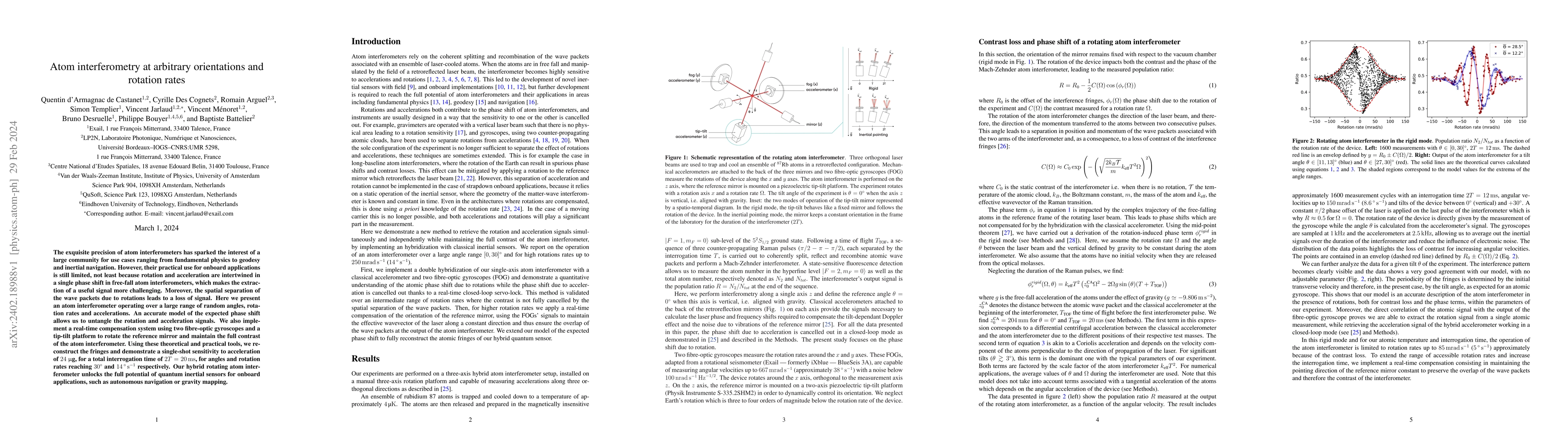 Thumbnail for Atom interferometry at arbitrary orientations and rotation rates