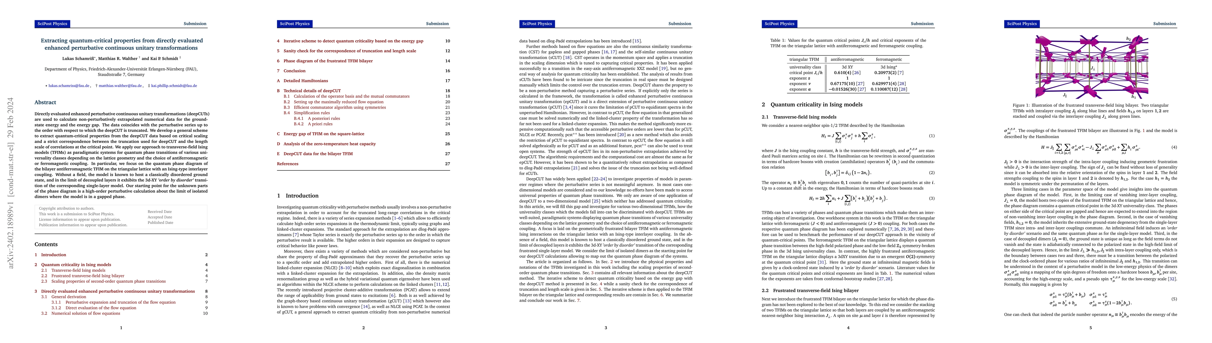 Thumbnail for Extracting quantum-critical properties from directly evaluated enhanced
  perturbative continuous unitary transformations