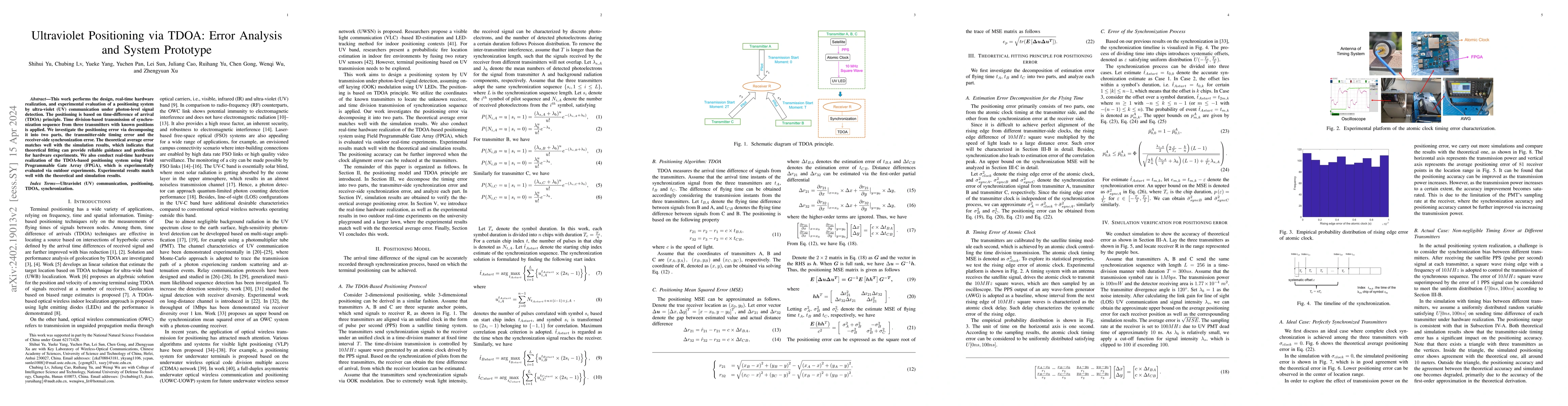Thumbnail for Ultraviolet Positioning via TDOA: Error Analysis and System Prototype