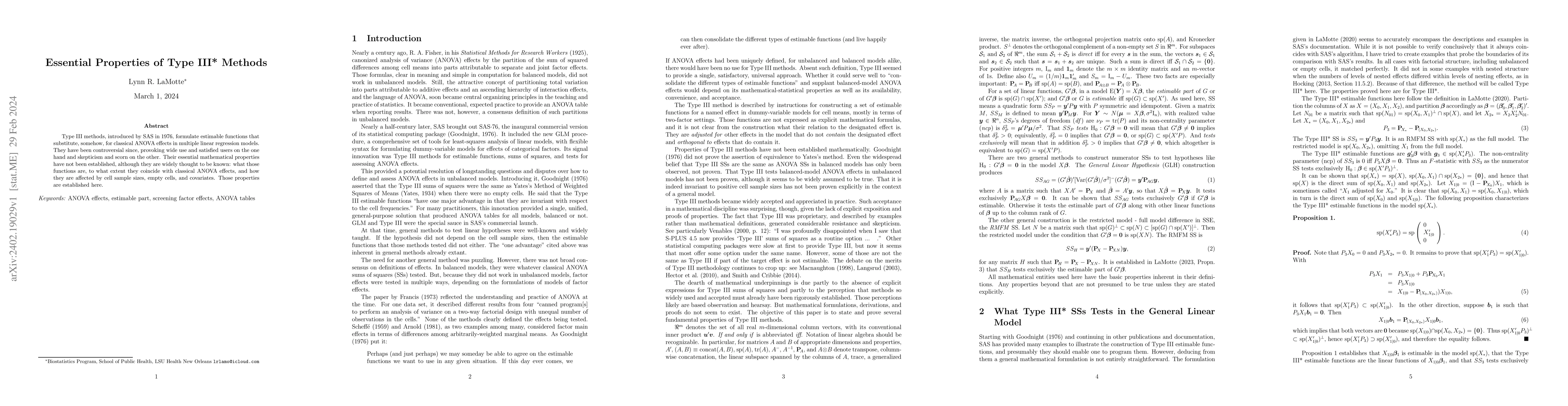 Thumbnail for Essential Properties of Type III* Methods