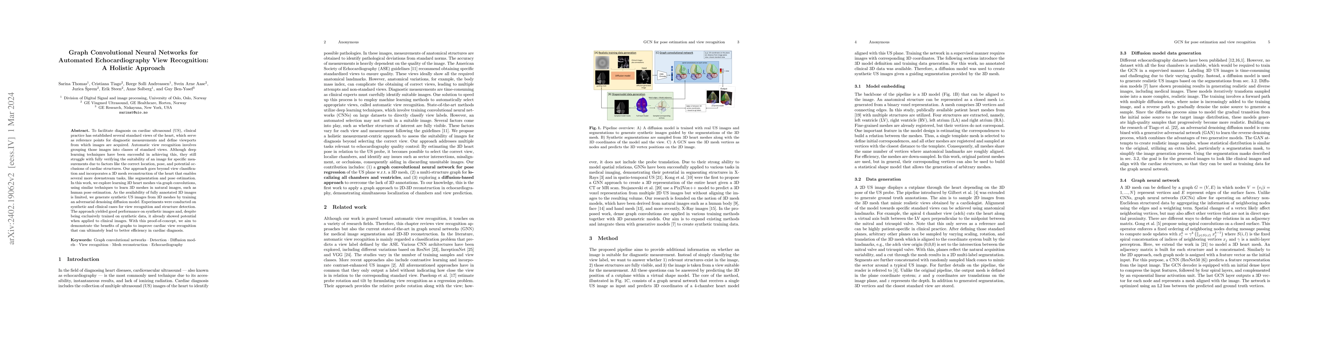 Thumbnail for Graph Convolutional Neural Networks for Automated Echocardiography View
  Recognition: A Holistic Approach