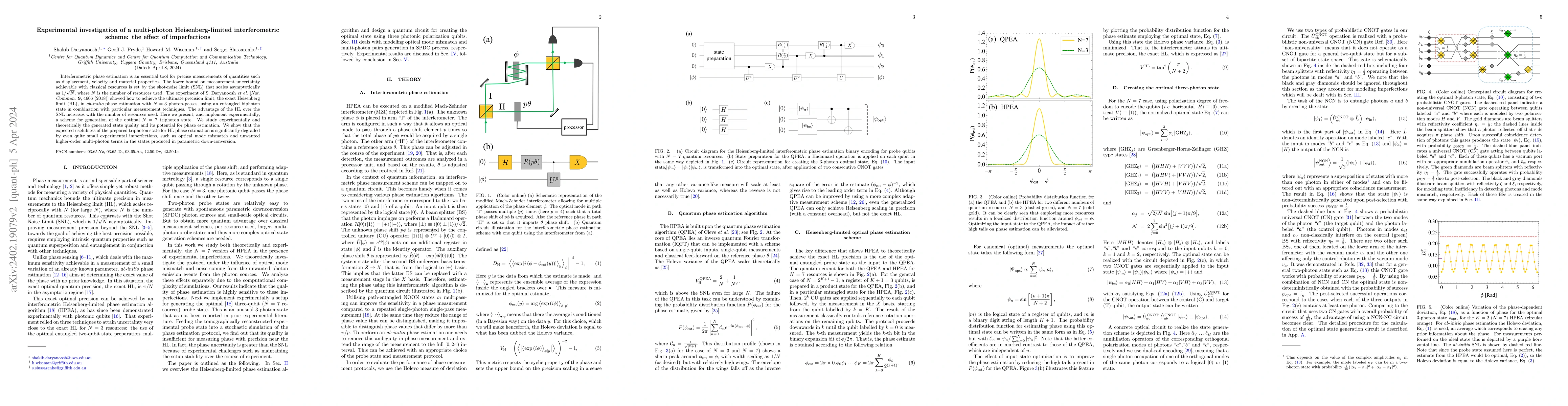Thumbnail for Experimental investigation of a multi-photon Heisenberg-limited
  interferometric scheme: the effect of imperfections