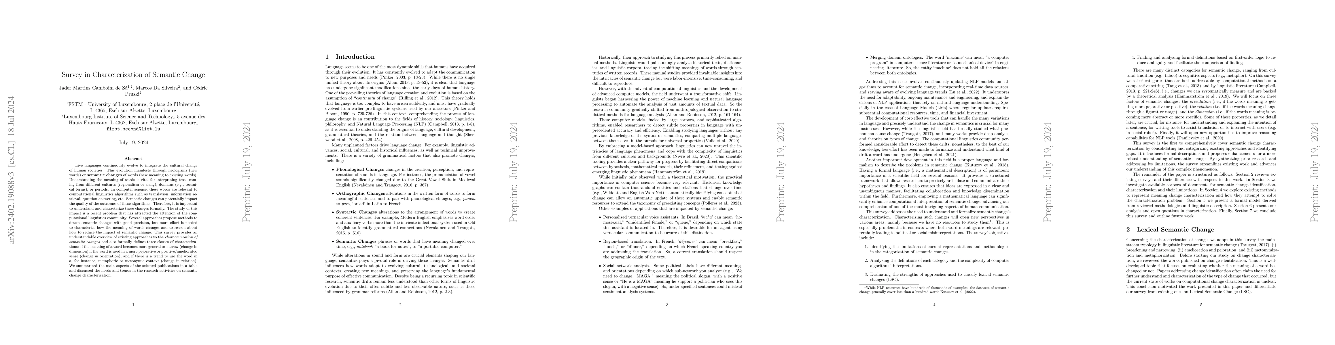 Thumbnail for Survey in Characterization of Semantic Change