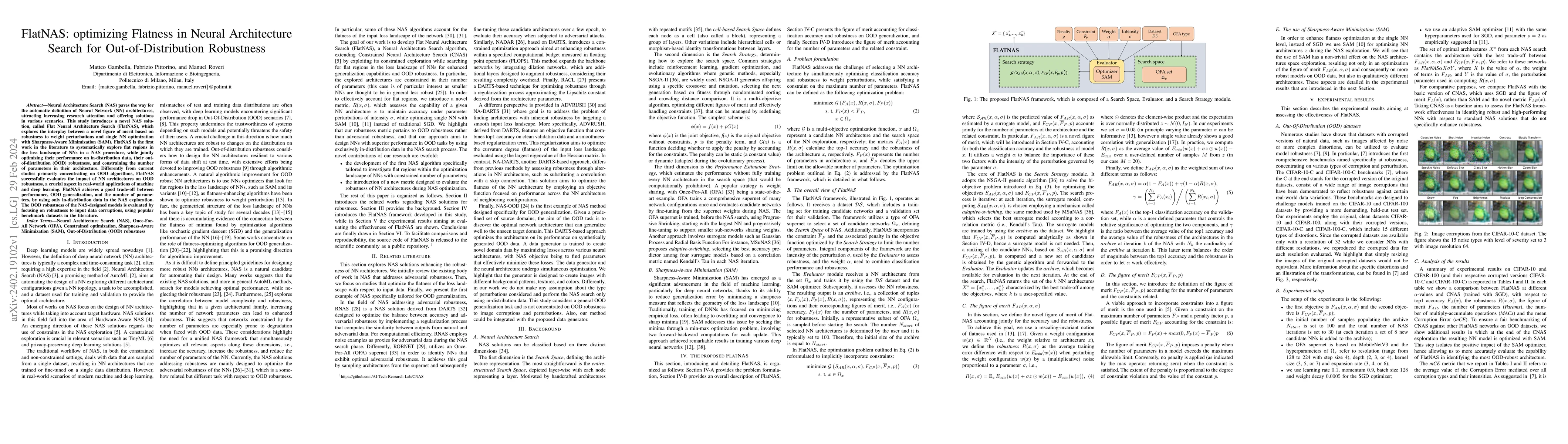 Thumbnail for FlatNAS: optimizing Flatness in Neural Architecture Search for
  Out-of-Distribution Robustness
