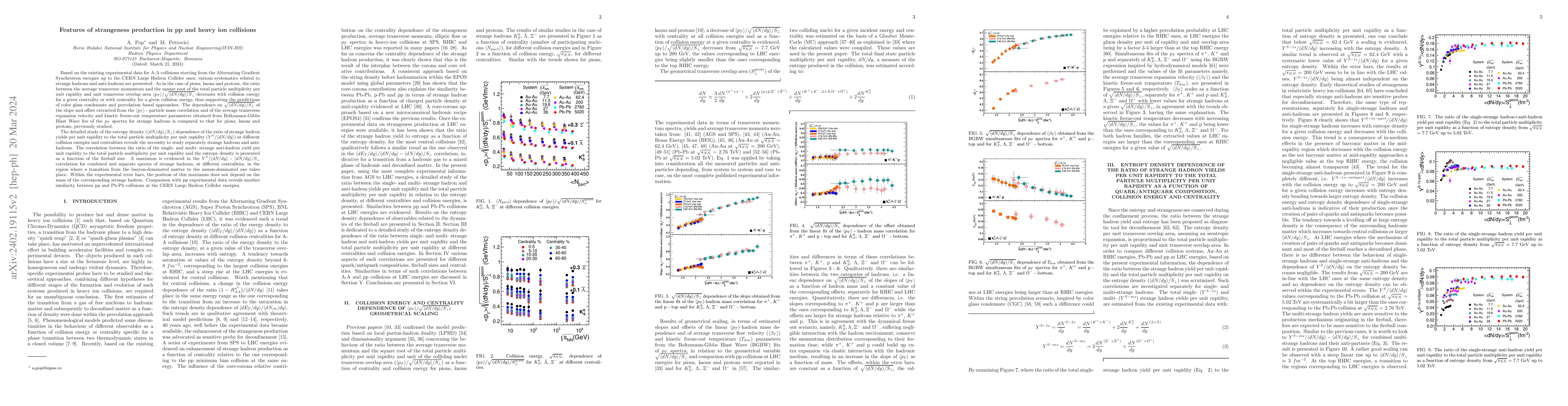 Thumbnail for Features of strangeness production in pp and heavy ion collisions