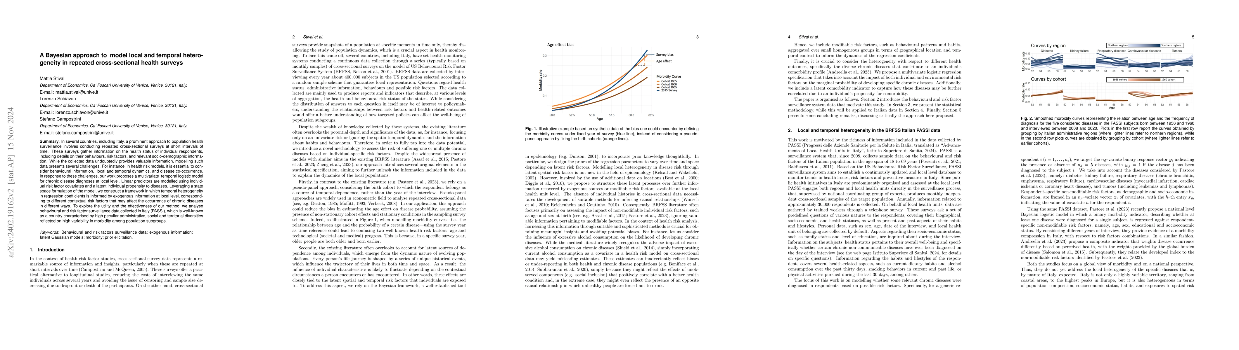 Thumbnail for A Bayesian approach to uncover spatio-temporal determinants of
  heterogeneity in repeated cross-sectional health surveys
