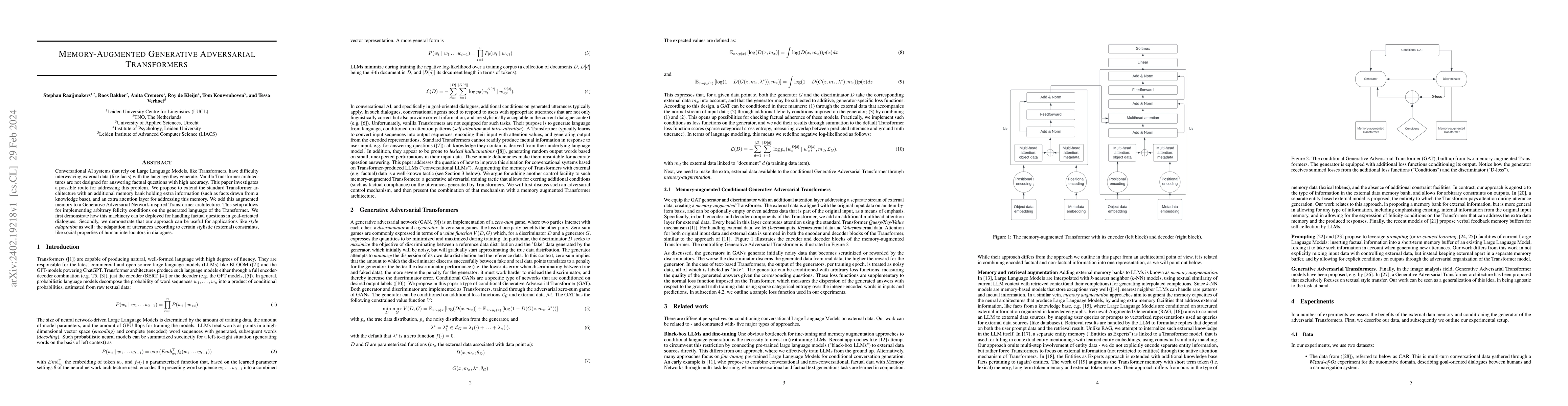 Thumbnail for Memory-Augmented Generative Adversarial Transformers