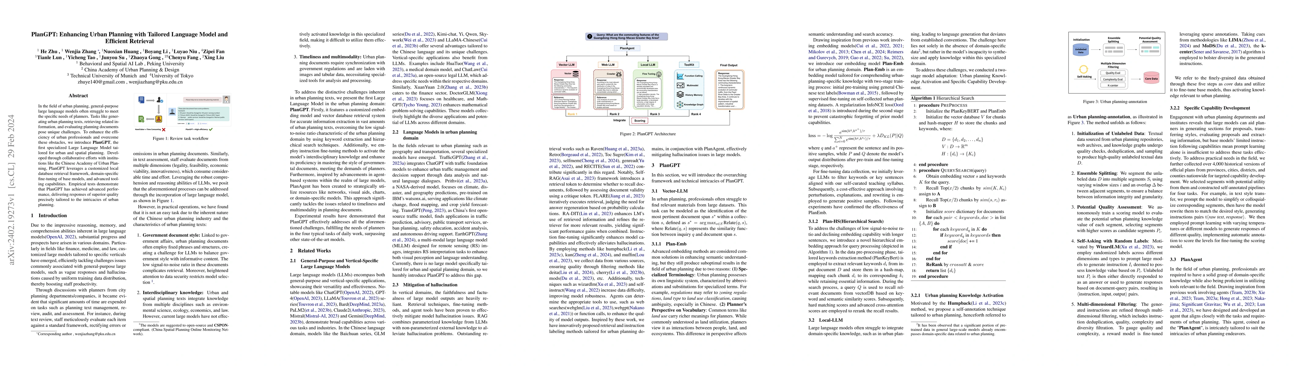Thumbnail for PlanGPT: Enhancing Urban Planning with Tailored Language Model and
  Efficient Retrieval