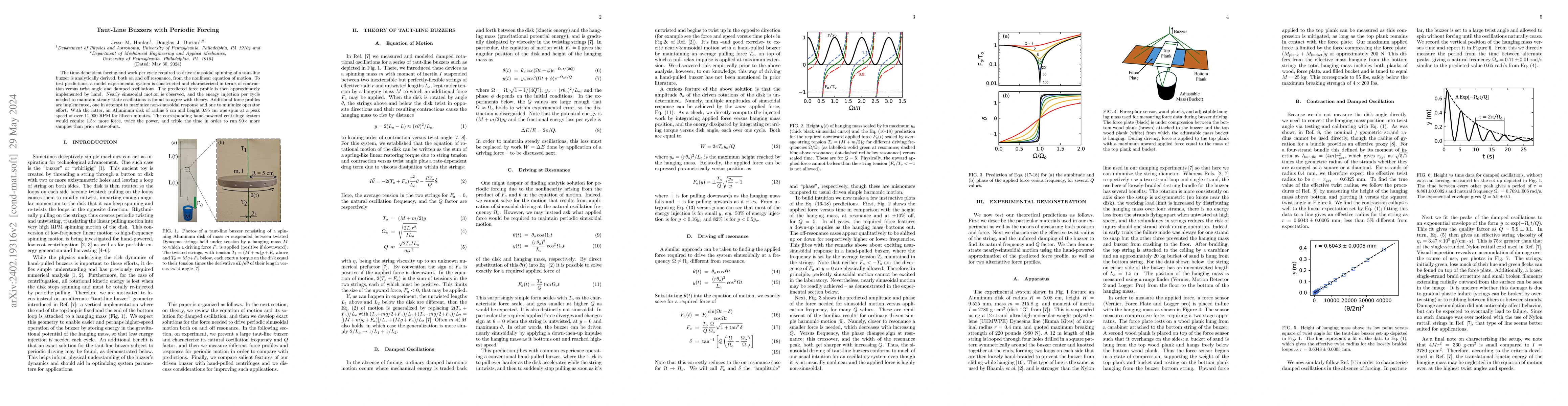 Thumbnail for Taut-Line Buzzers with Periodic Forcing